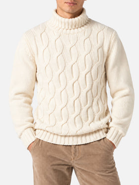 Off white Fisherman cable knit sweater