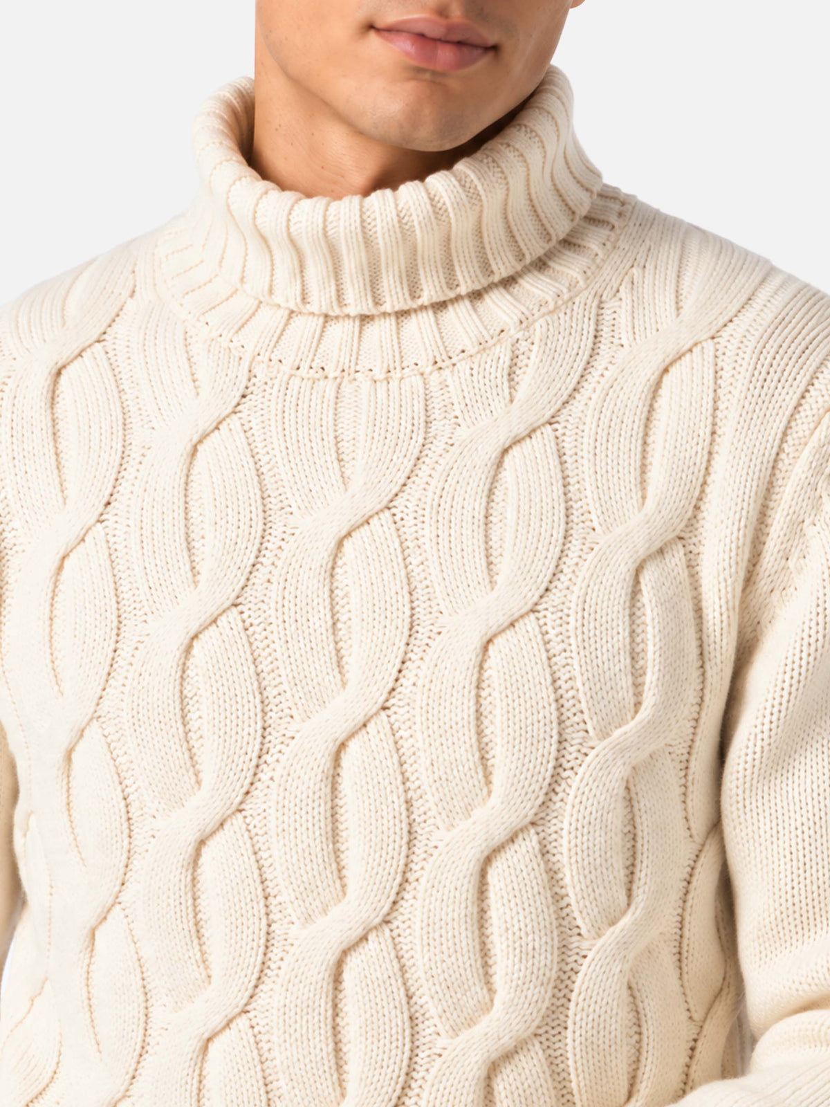 Off white Fisherman cable knit sweater