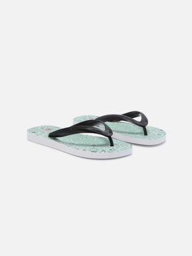 Chanclas tipo slip-on de goma Flip con estampado bandana 