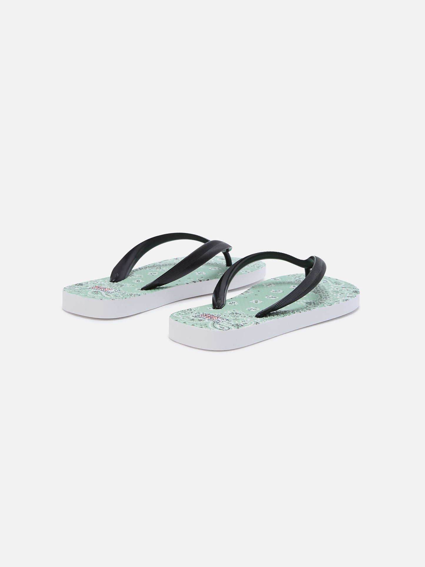 Chanclas tipo slip-on de goma Flip con estampado bandana 