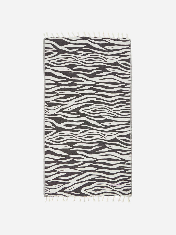 Foutas-Strandtuch aus Baumwolle mit Zebra-Jacquard