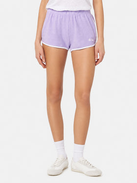 Short de plage Terry Francine à enfiler avec passepoil 