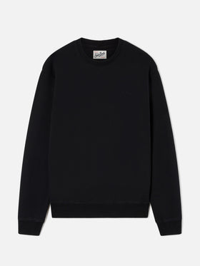 Sweat-shirt ras-du-cou Fourseason en coton noir 