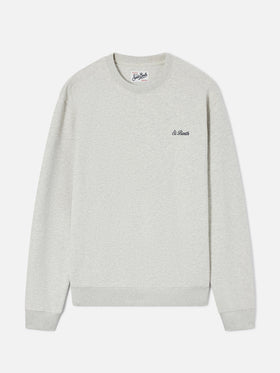 Sudadera con cuello redondo Fourseason en algodón gris 