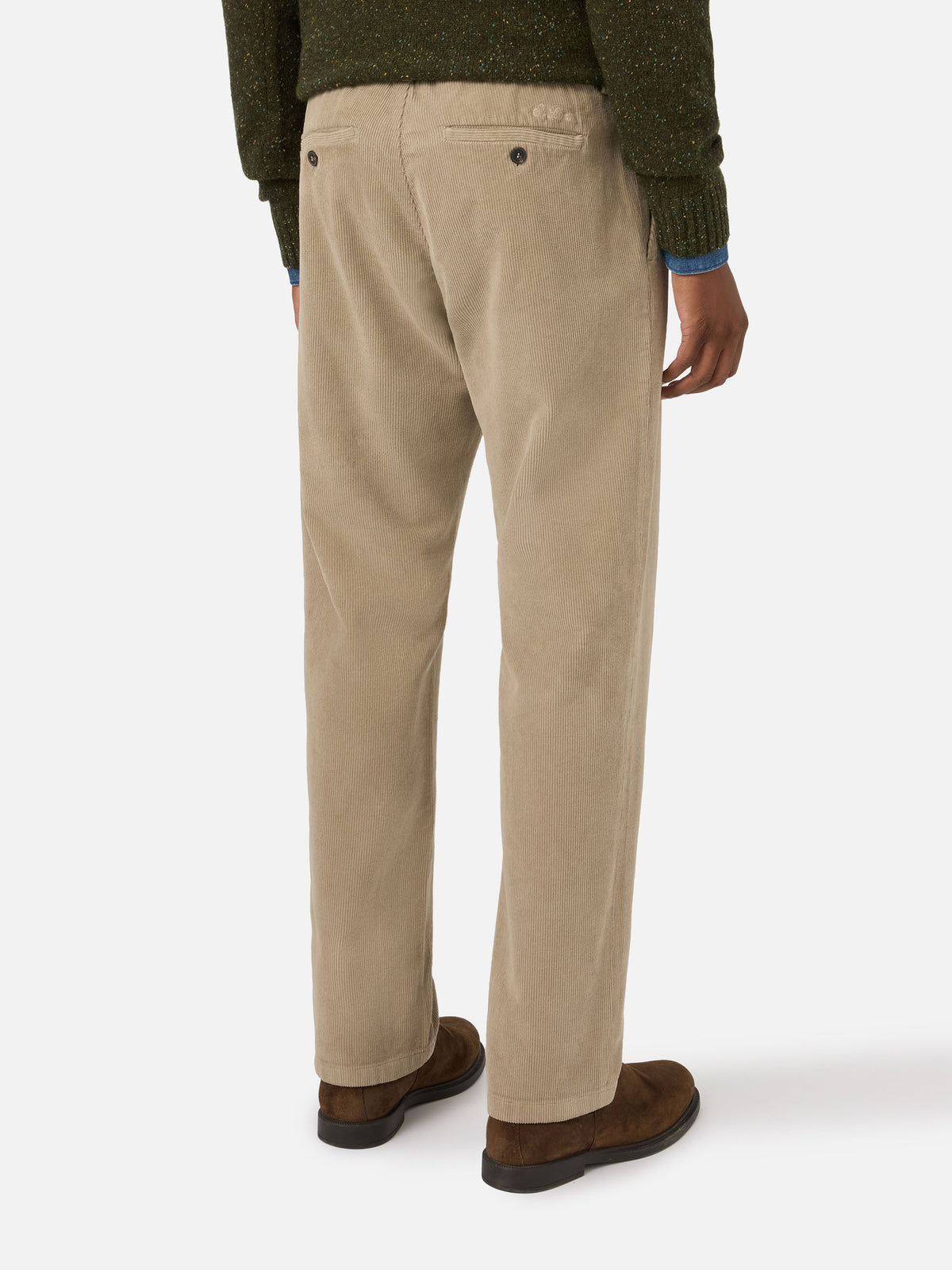 Beige Fuji corduroy trousers