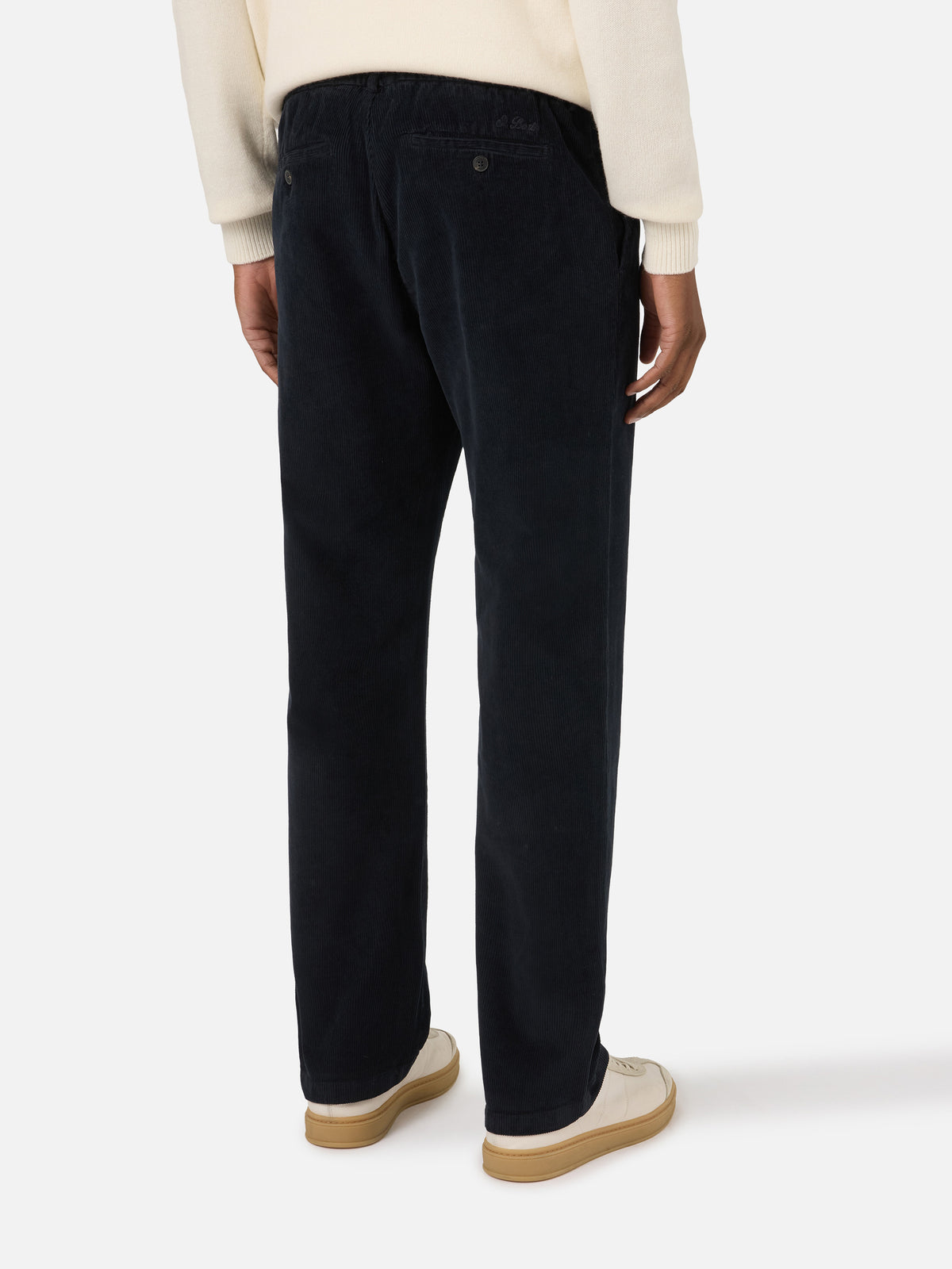 Pantalon en velours côtelé Navy blue Fuji 