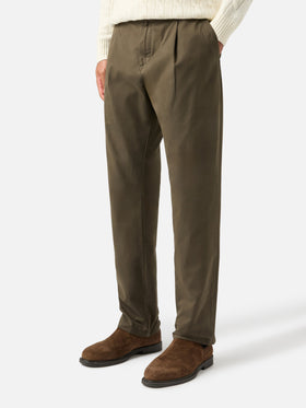 Gewachste Hose in Military Green Fuji 