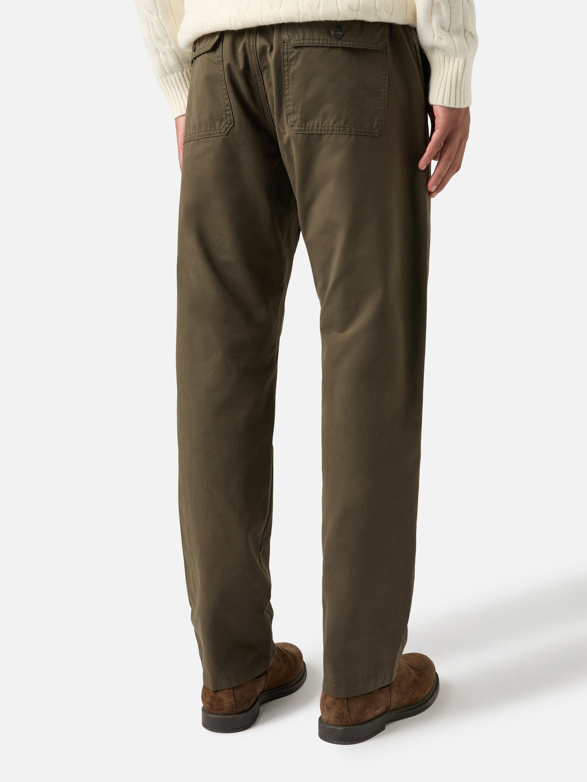 Gewachste Hose in Military Green Fuji 