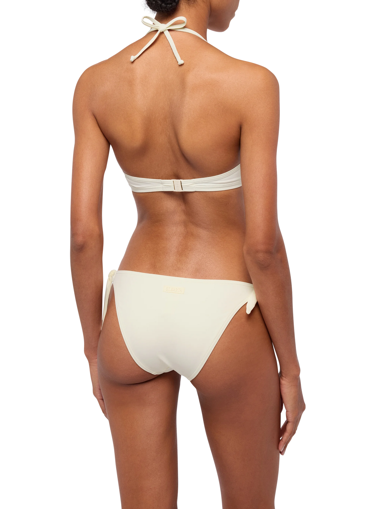 Yali cream classic swim briefs - Gaia cream triangle bralette top