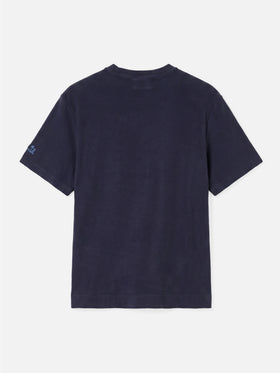 Gary navy terry t-shirt with pocket