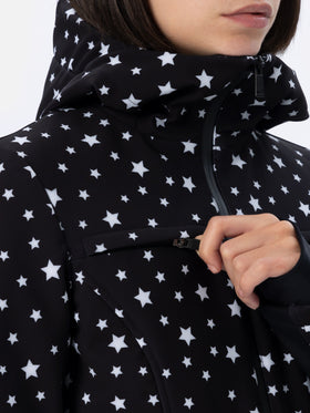 Tuta da sci da donna Garmisch con stampa stelle con tecnologia RECCO®