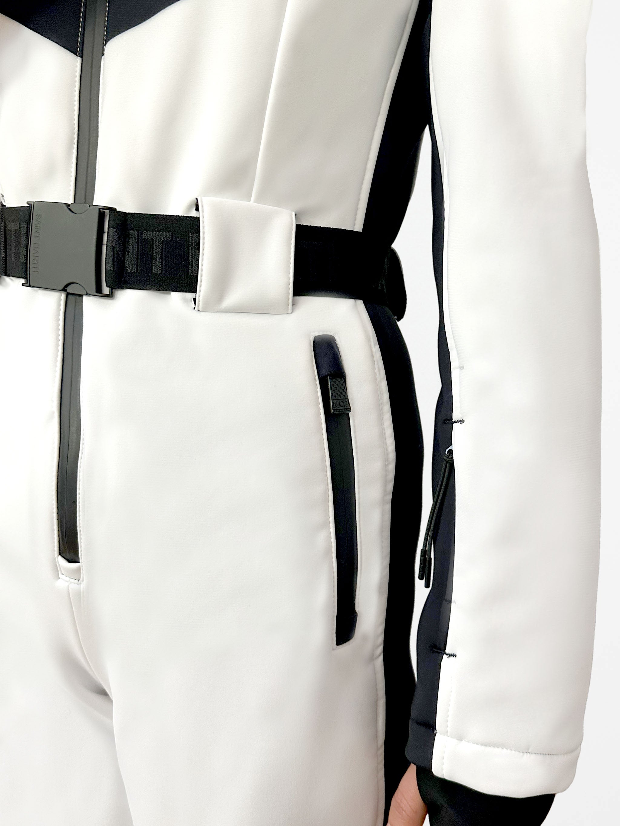 Woman white ski suit Garmisch with RECCO® technology – MC2 Saint Barth