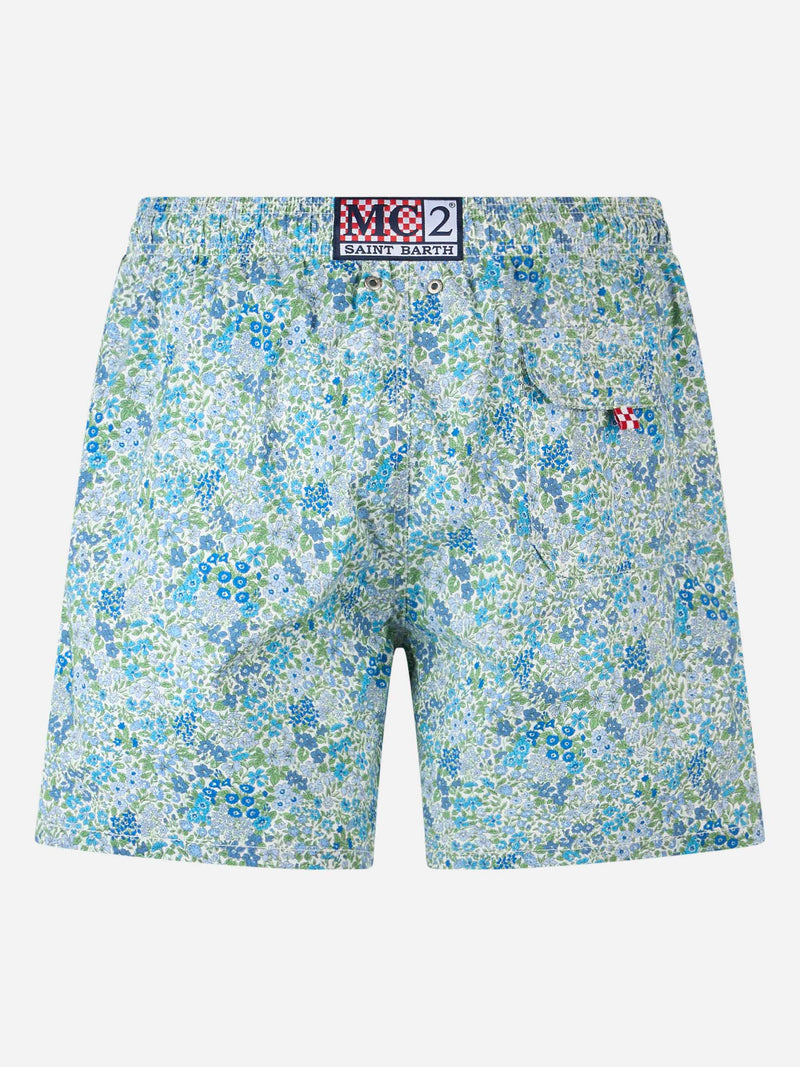 Joanna Luise print mid-length swim shorts| MADE WITH LIBERTY FABRIC