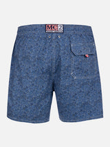 Man mid-length Gustavia swim-shorts with Emma & Georgina print | MADE WITH LIBERTY FABRIC