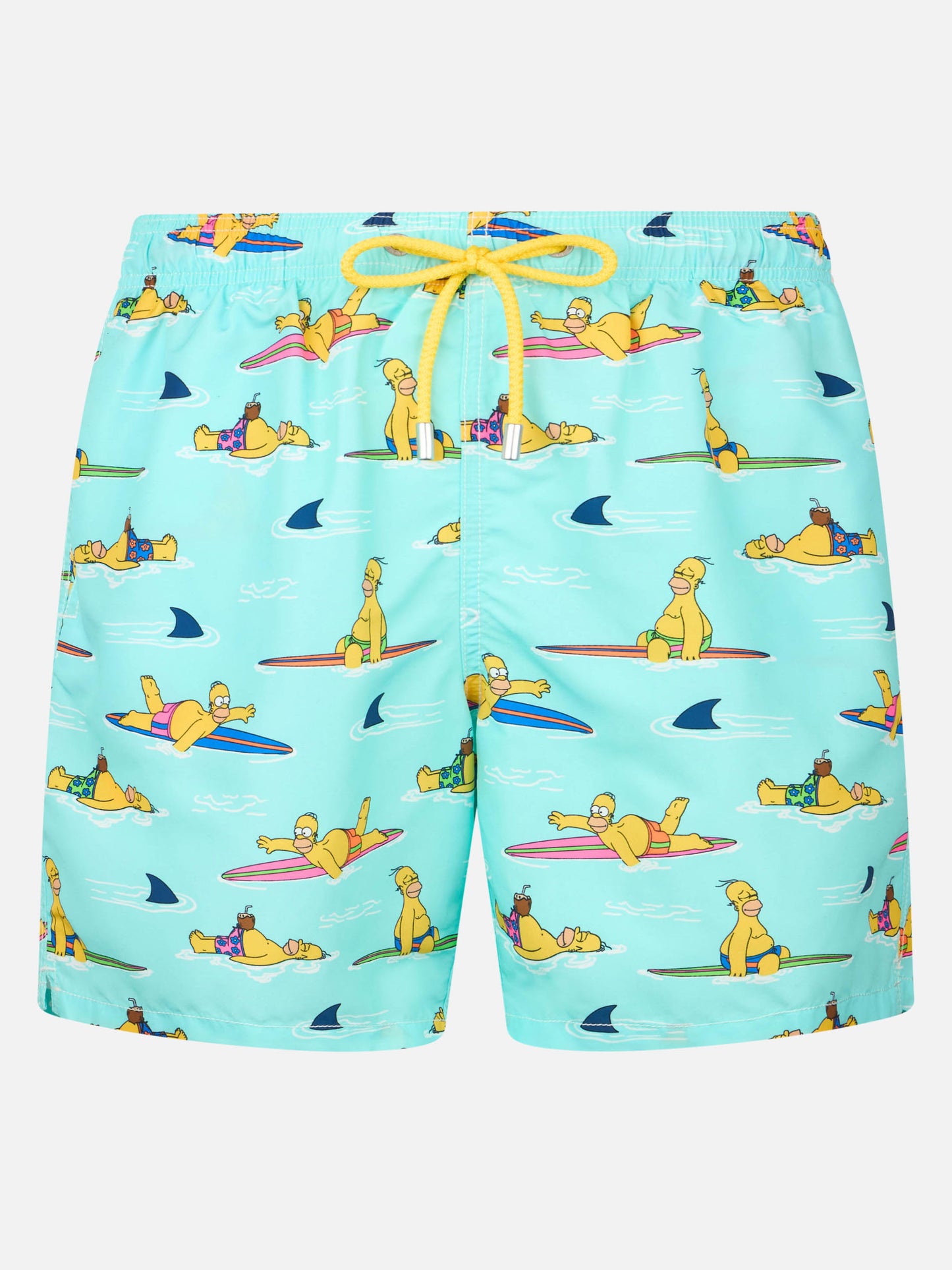 Mittellange Gustavia-Badeshorts für Herren mit Homer-Simpson-Aufdruck | DIE SIMPSONS-SONDERAUSGABE