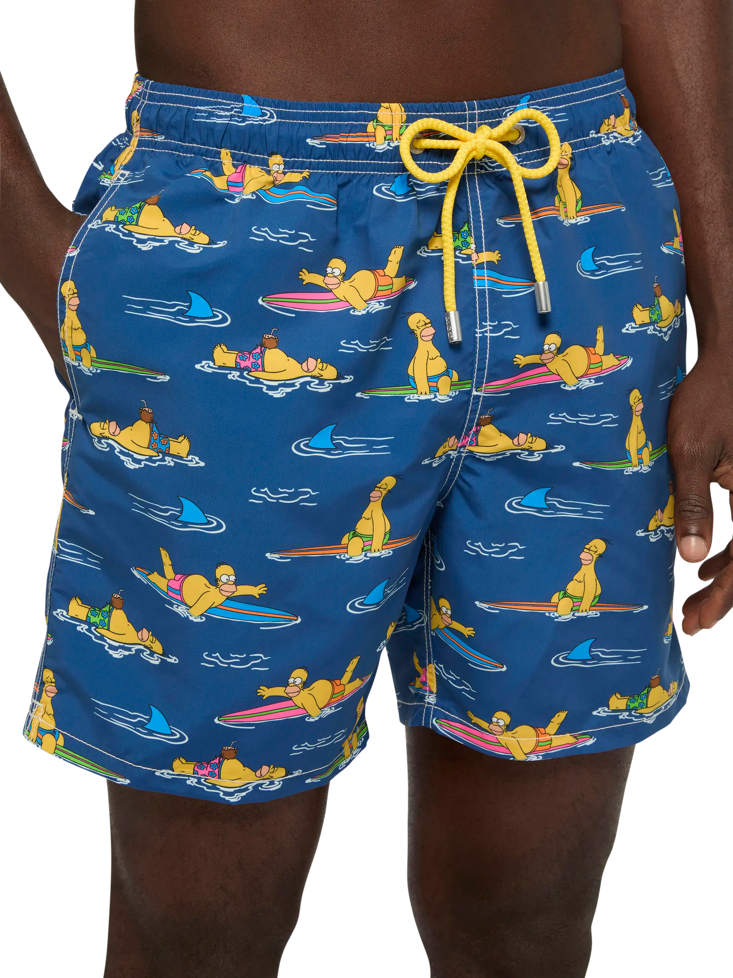 Mittellange Gustavia Badeshorts mit Homer Simpson-Aufdruck | SIMPSON SPECIAL EDITION