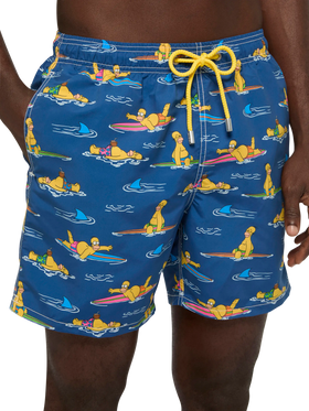 Mittellange Gustavia Badeshorts mit Homer Simpson-Aufdruck | SIMPSON SPECIAL EDITION