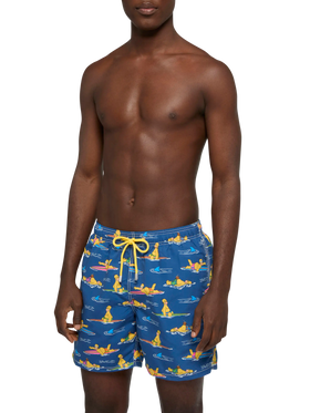 Mittellange Gustavia Badeshorts mit Homer Simpson-Aufdruck | SIMPSON SPECIAL EDITION