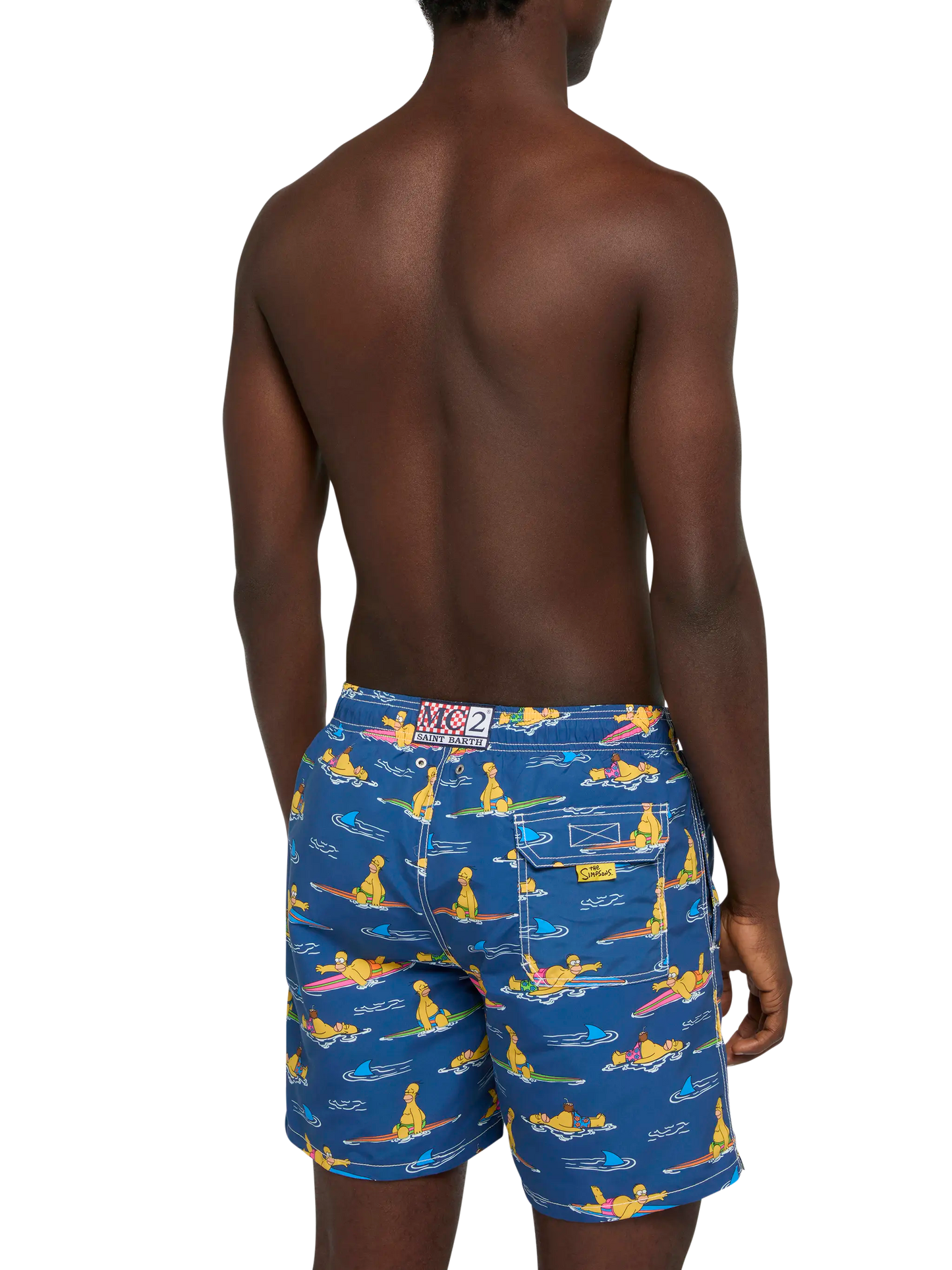Mittellange Gustavia Badeshorts mit Homer Simpson-Aufdruck | SIMPSON SPECIAL EDITION