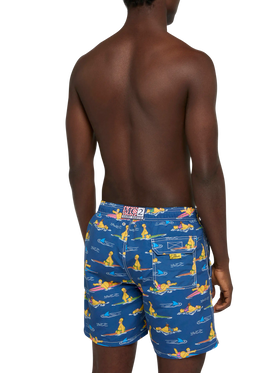 Mittellange Gustavia Badeshorts mit Homer Simpson-Aufdruck | SIMPSON SPECIAL EDITION