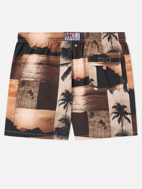 Costume Gustavia con stampa sunset | Special Edition