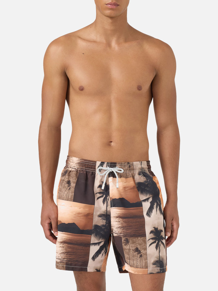 Costume Gustavia con stampa sunset | Special Edition