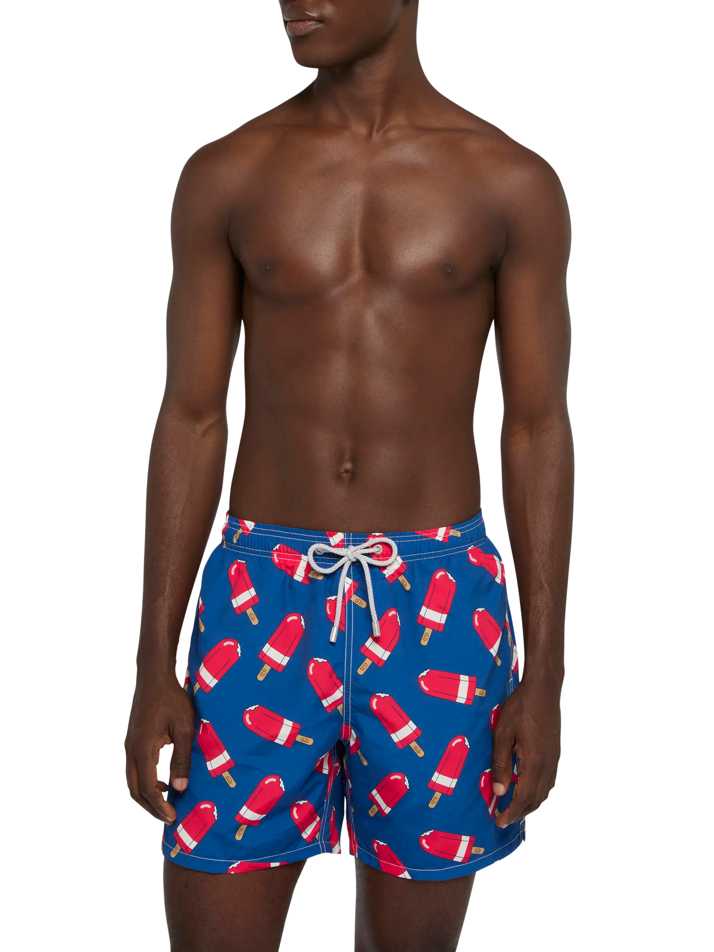 Mittellange Gustavia Badeshorts mit Fior di Fragola-Print | ALGIDA SPECIAL EDITION