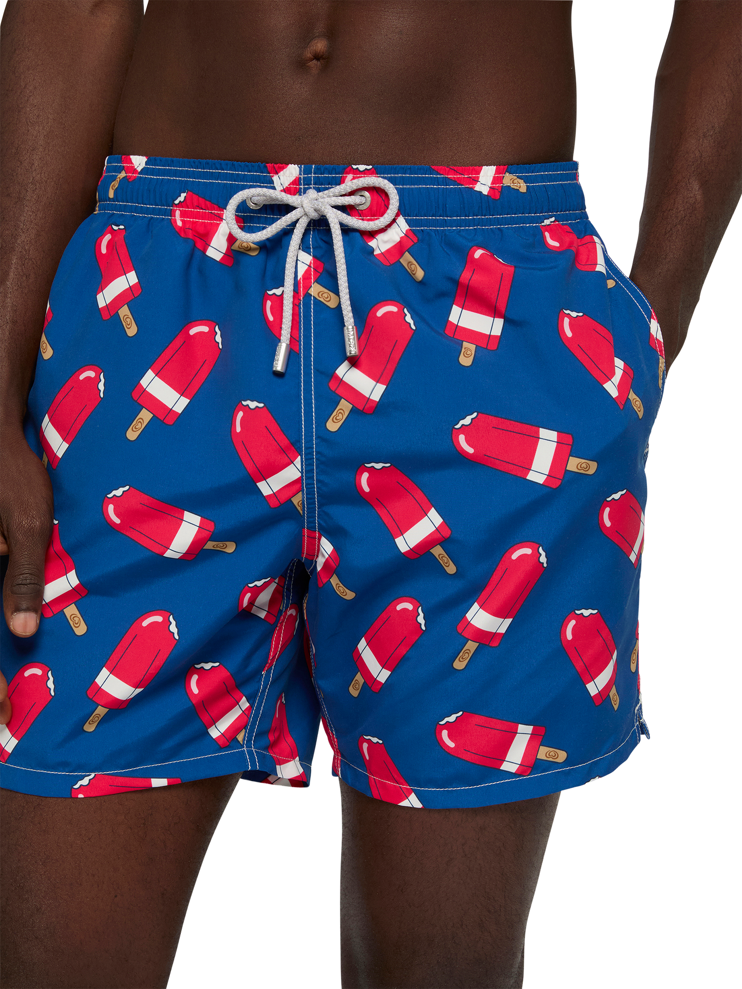 Mittellange Gustavia Badeshorts mit Fior di Fragola-Print | ALGIDA SPECIAL EDITION