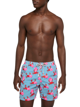 Mittellange Gustavia Badeshorts mit Big Babol Krabben-Print | BIG BABOL SPECIAL EDITION