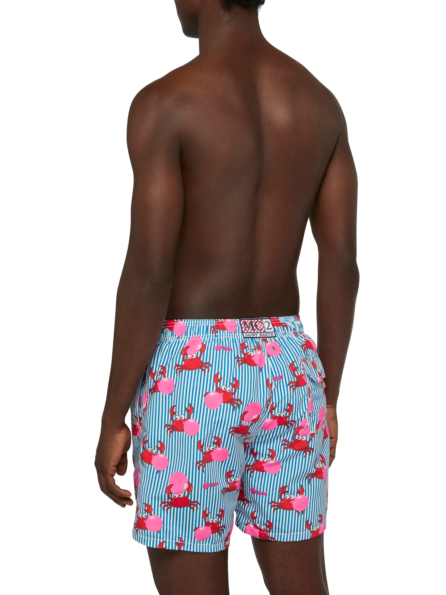 Mittellange Gustavia Badeshorts mit Big Babol Krabben-Print | BIG BABOL SPECIAL EDITION