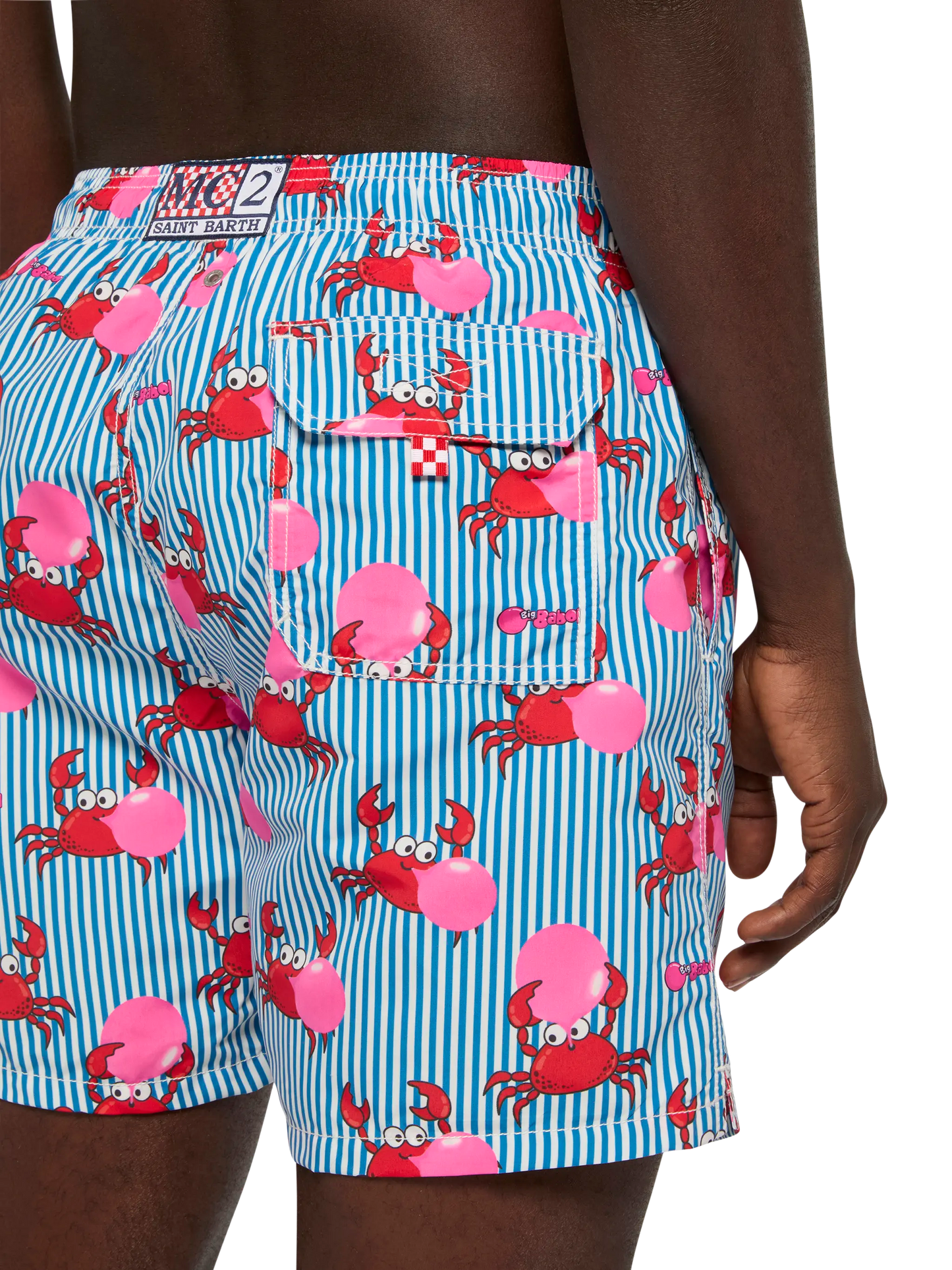 Mittellange Gustavia Badeshorts mit Big Babol Krabben-Print | BIG BABOL SPECIAL EDITION