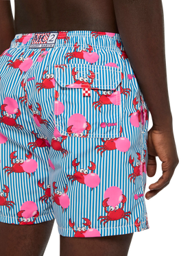 Mittellange Gustavia Badeshorts mit Big Babol Krabben-Print | BIG BABOL SPECIAL EDITION