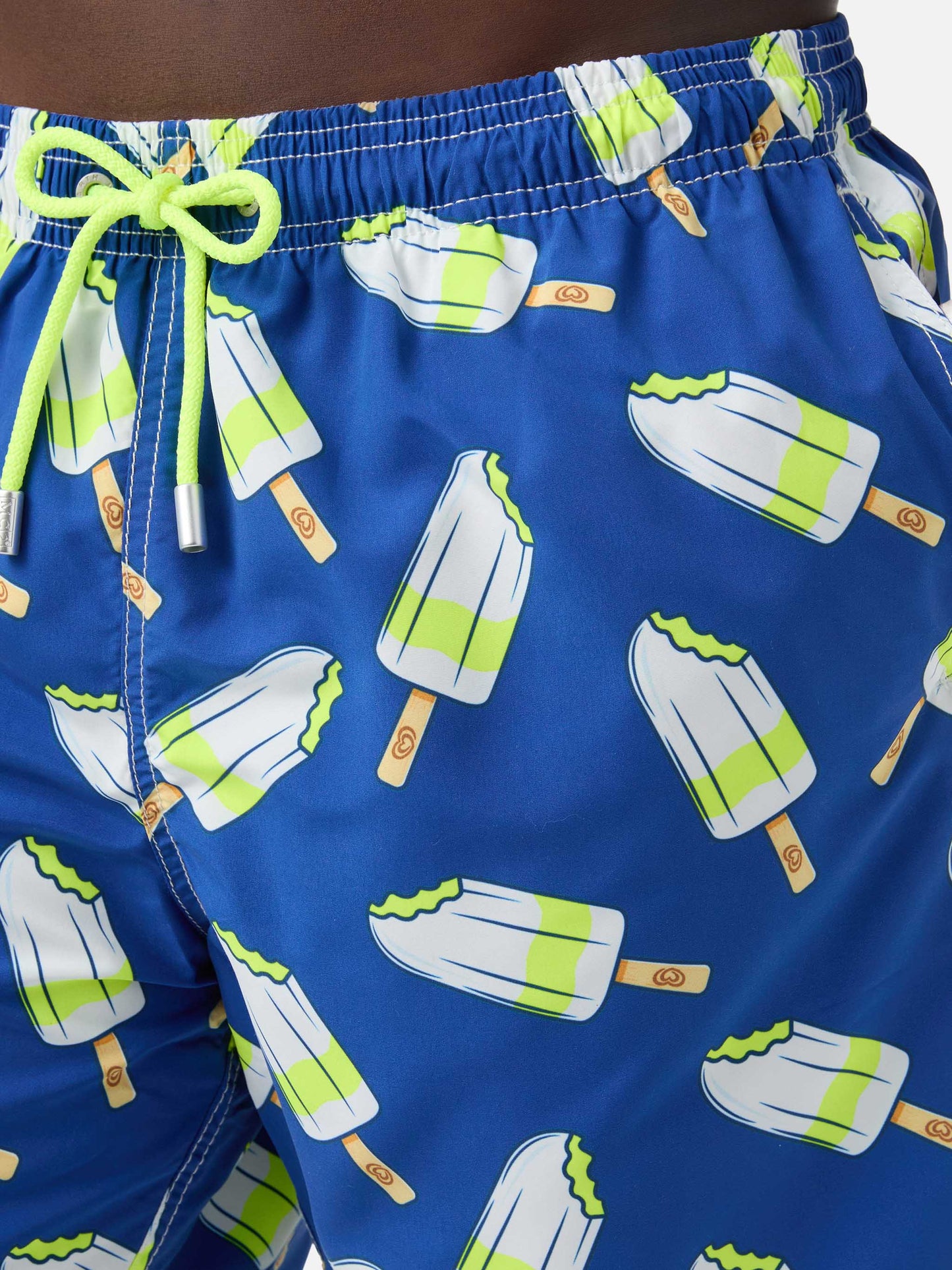 Mittellange Badeshorts Gustavia für Herren mit Lemonissimo-Print | ALGIDA SPECIAL EDITION