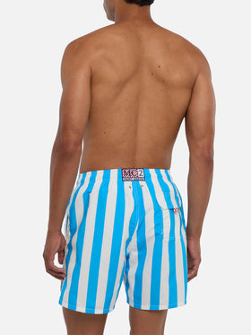 Mid-length Gustavia swim-shorts with Napoli print | SSC NAPOLI SPECIAL EDITION