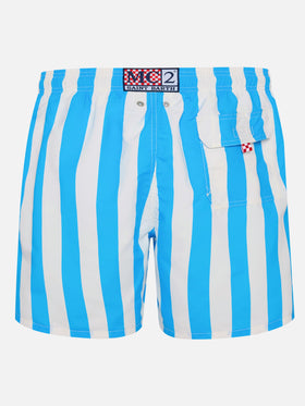 Mid-length Gustavia swim-shorts with Napoli print | SSC NAPOLI SPECIAL EDITION