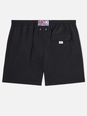 Gustavia black swim shorts with Cigarette embroidery | Special Edition