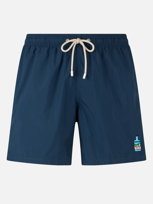 Mittellange Gustavia-Badeshorts für Herren mit Portofino Gin-Stickerei | PORTOFINO GIN SONDEREDITION