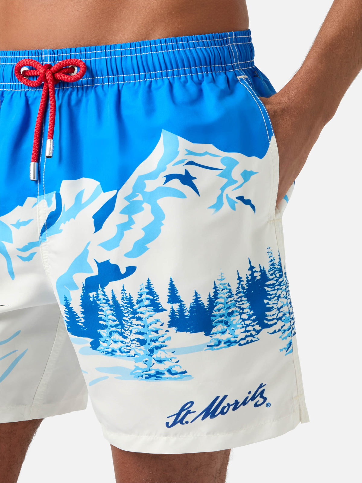 Short de bain léger blue Gustavia avec imprimé Snoopy | Special edition 