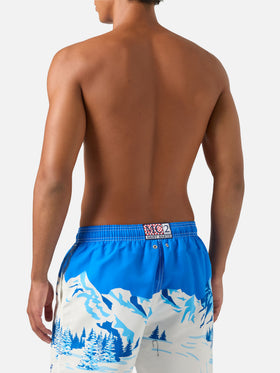 Short de bain léger blue Gustavia avec imprimé Snoopy | Special edition 
