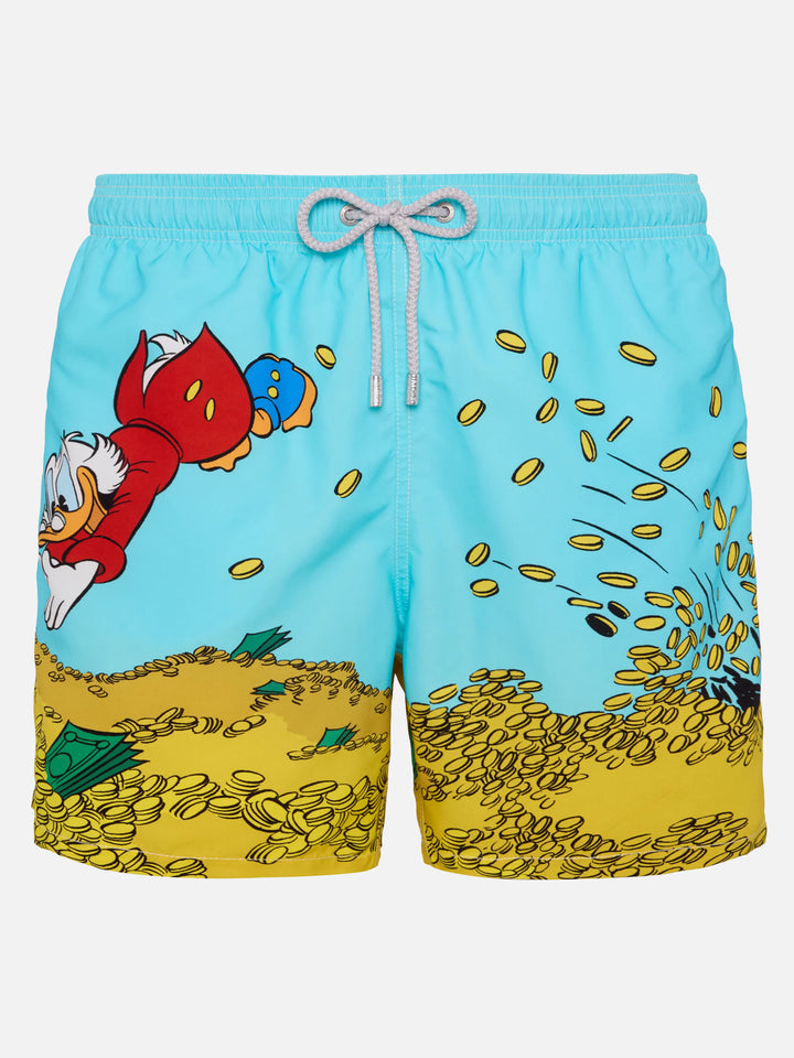Mittellange Badeshorts Gustavia mit platziertem Scrooge-Aufdruck | DISNEY® SPECIAL EDITION