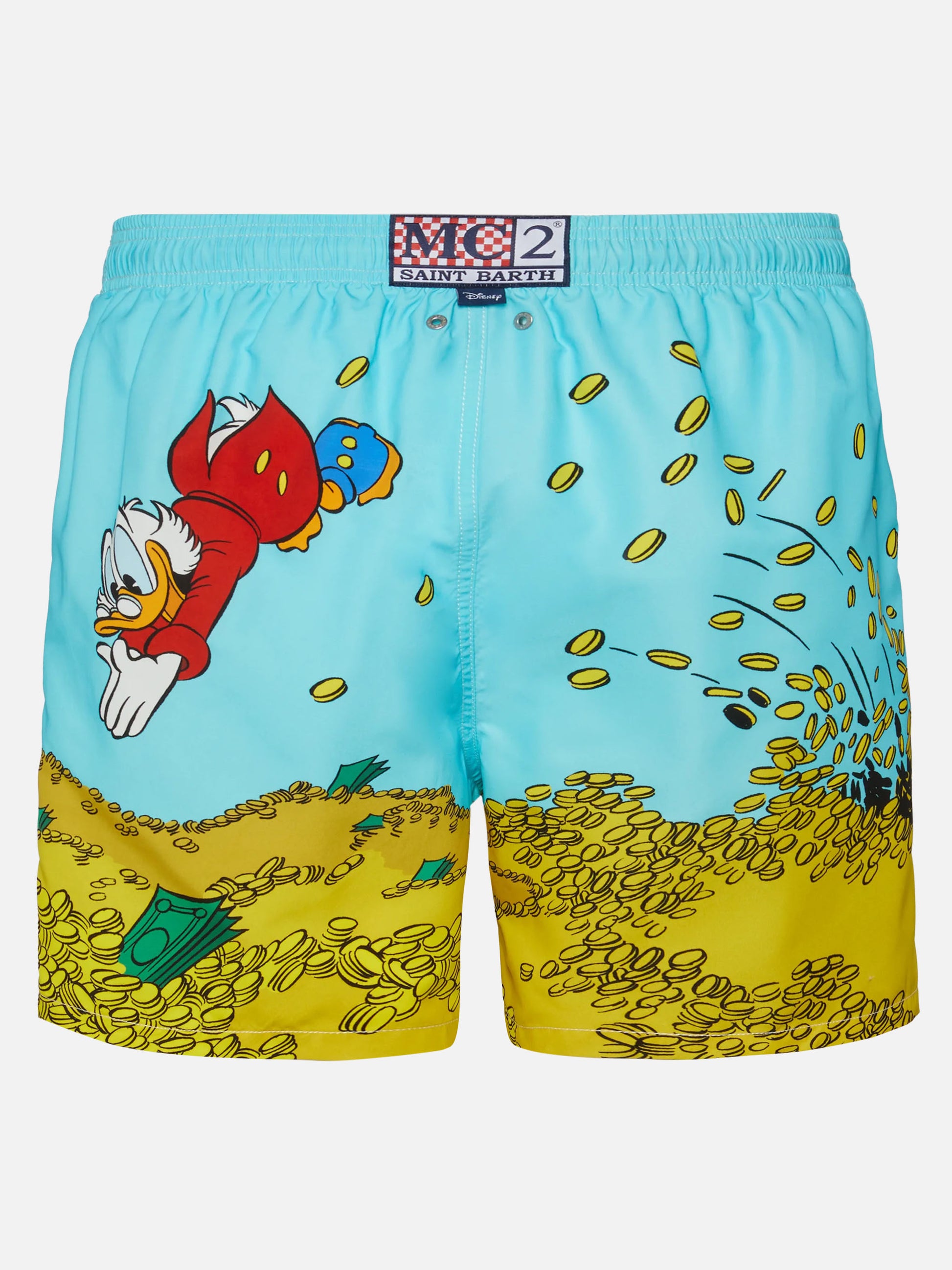 Mid-length Gustavia swim-shorts with Scrooge placed print| DISNEY® SPECIAL EDITION S