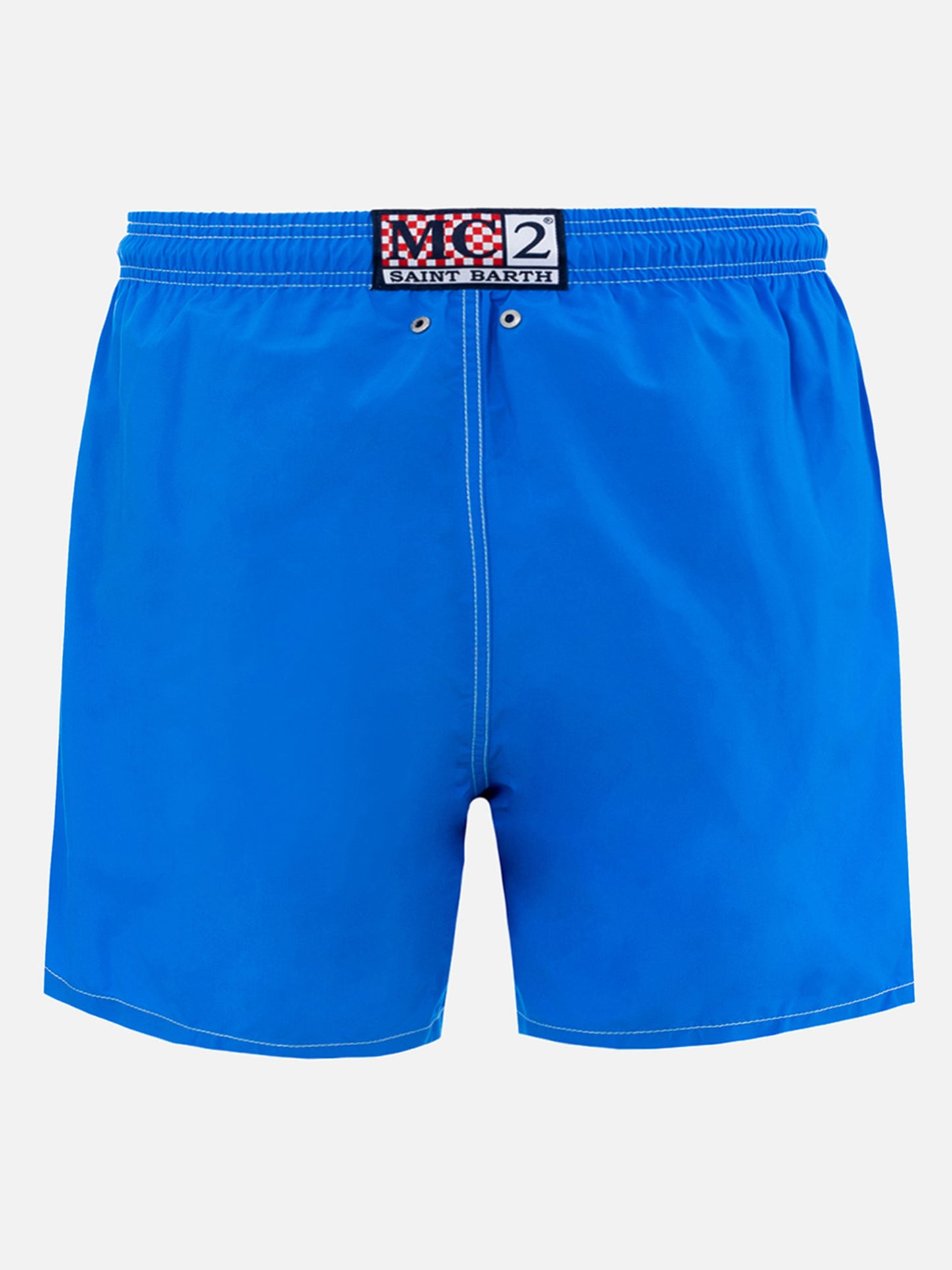 Man mid-length Gustavia swim-shorts with Cryptopuppets placed print| CRYPTOPUPPETS SPECIAL EDITION