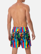 Mittellange Gustavia-Badeshorts für Herren mit aufgedruckten Marvel-Figuren| MARVEL-SONDERAUSGABE