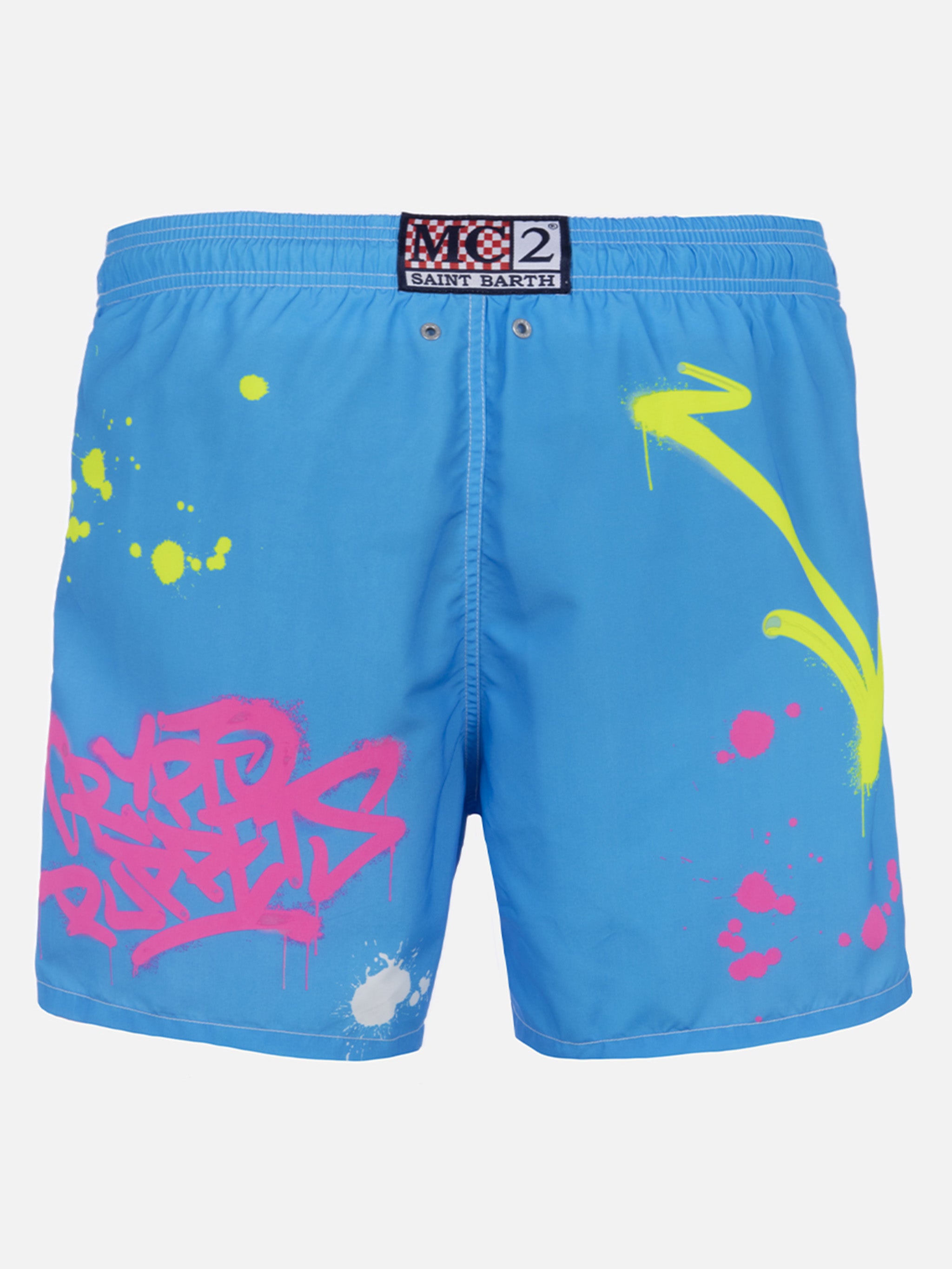 Gustavia Mid-Length Swim Shorts with Ducky Cryptopuppets Special
