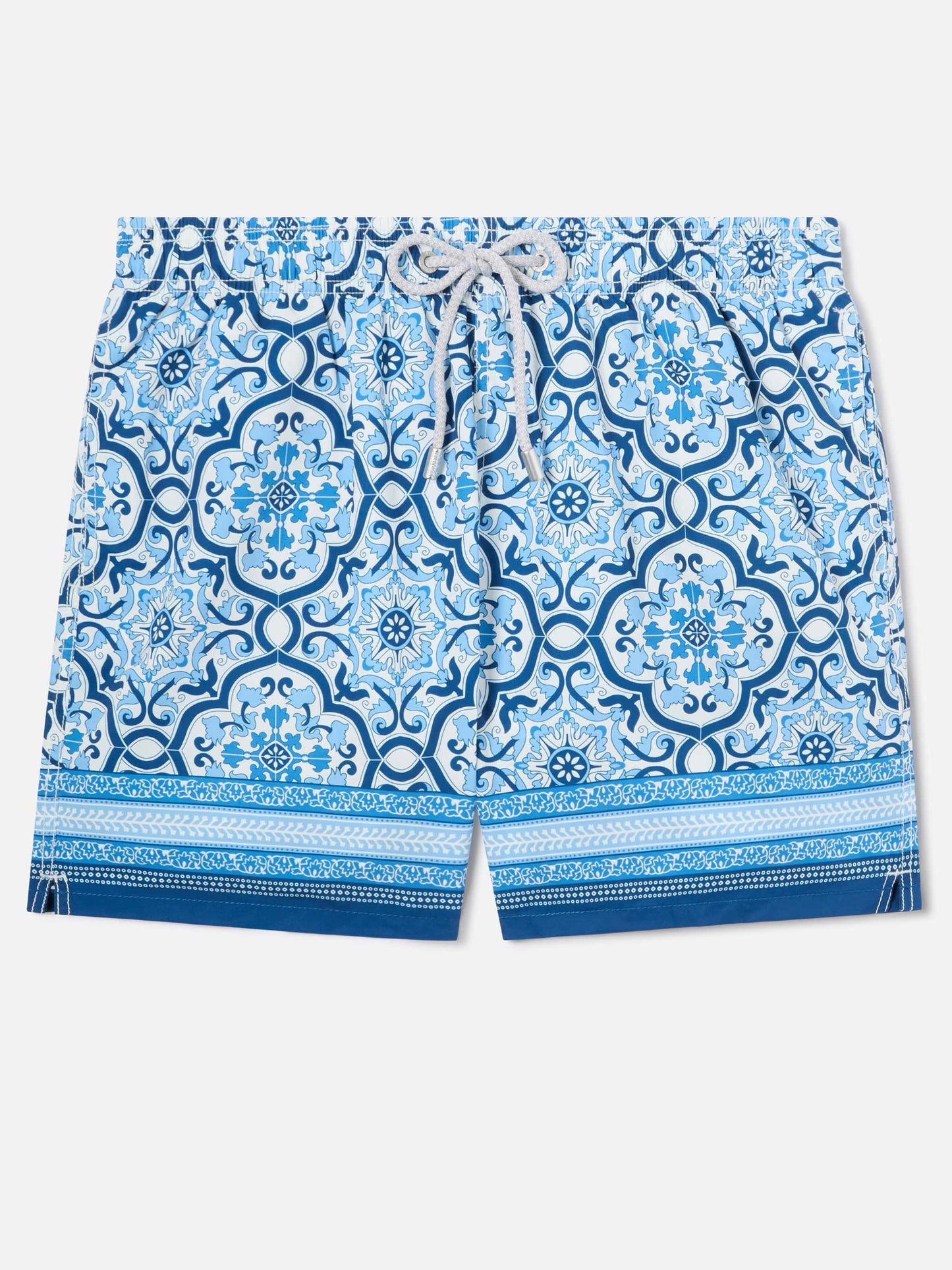 Costume mare Gustavia con stampa ornamentale blu