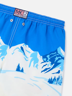 Short de bain léger blue Haiti avec imprimé Snoopy | Special edition 