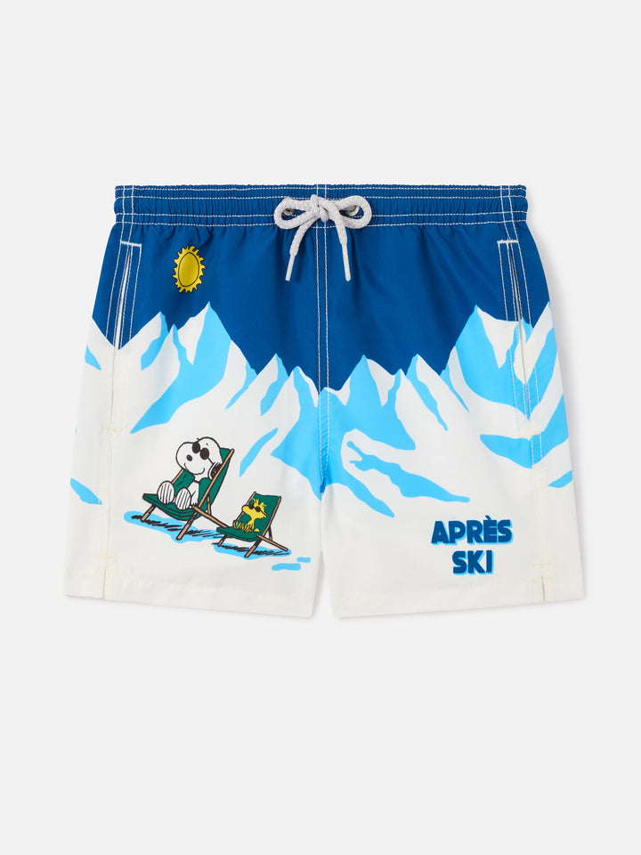 Haiti swim shorts  with mountain print and Snoopy | Special Edition