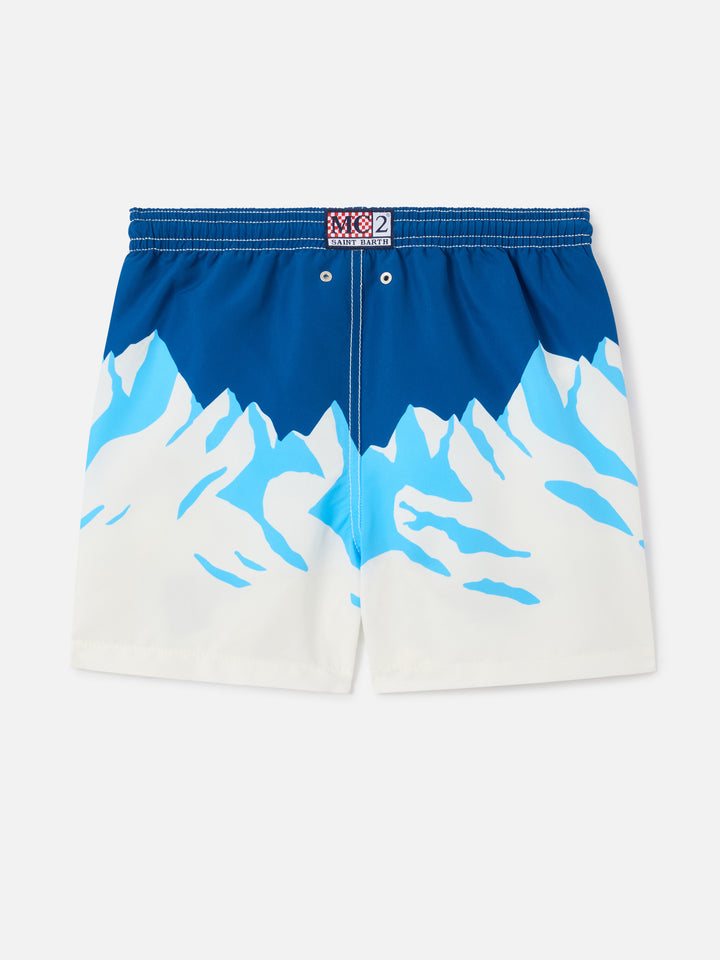 Haiti swim shorts  with mountain print and Snoopy | Special Edition