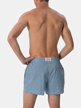 Tailliert geschnittene Herren-Badeshorts Harrys mit Gingham-Print