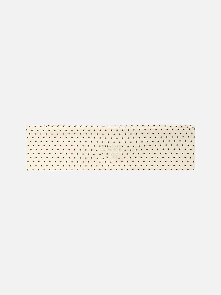 Fascia per capelli Studio con stampa a micro pois